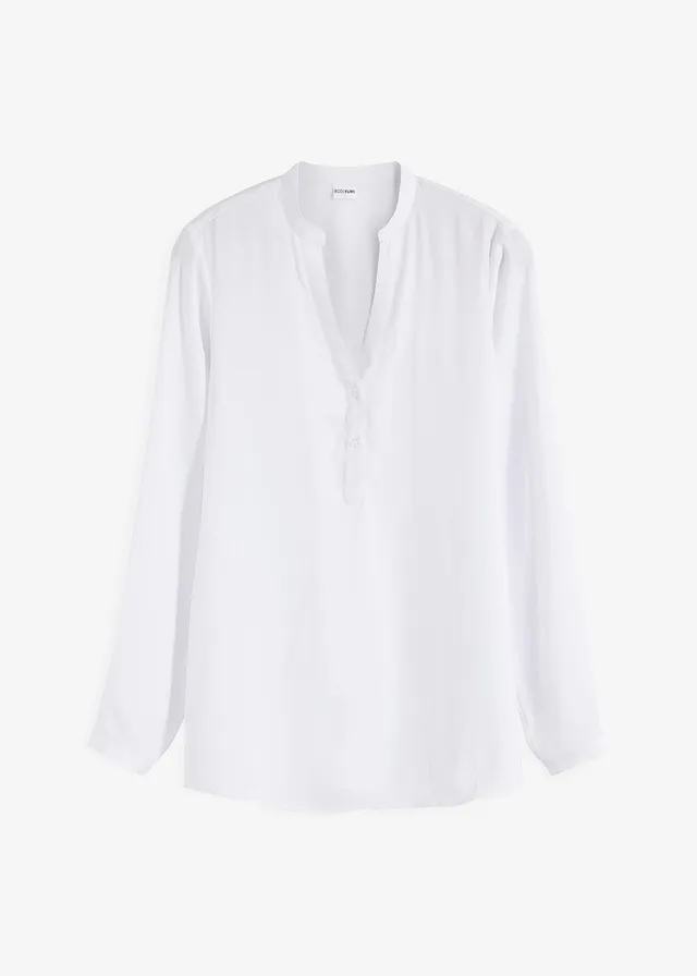 Satijnen blouse • wit • bonprix online shop