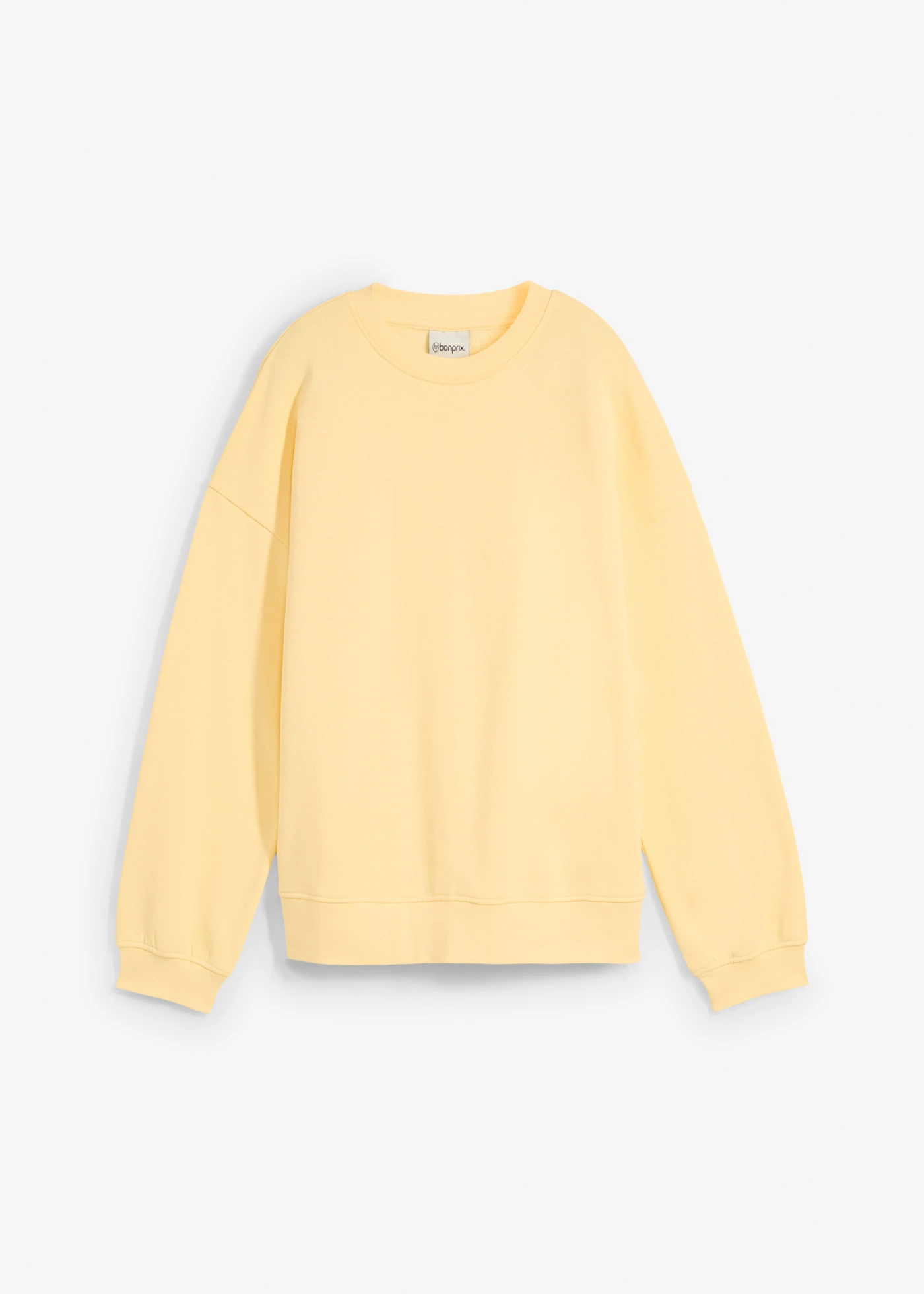 Sweat oversize 100% coton • jaune crème • Boutique bonprix