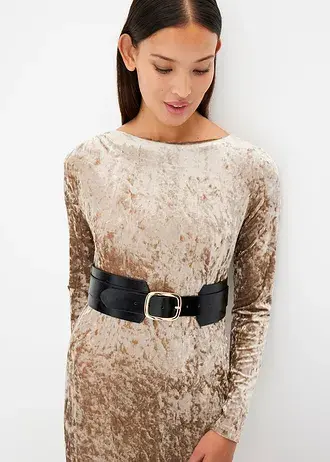 Ceinture de taille • noir-couleur dorée • Boutique bonprix