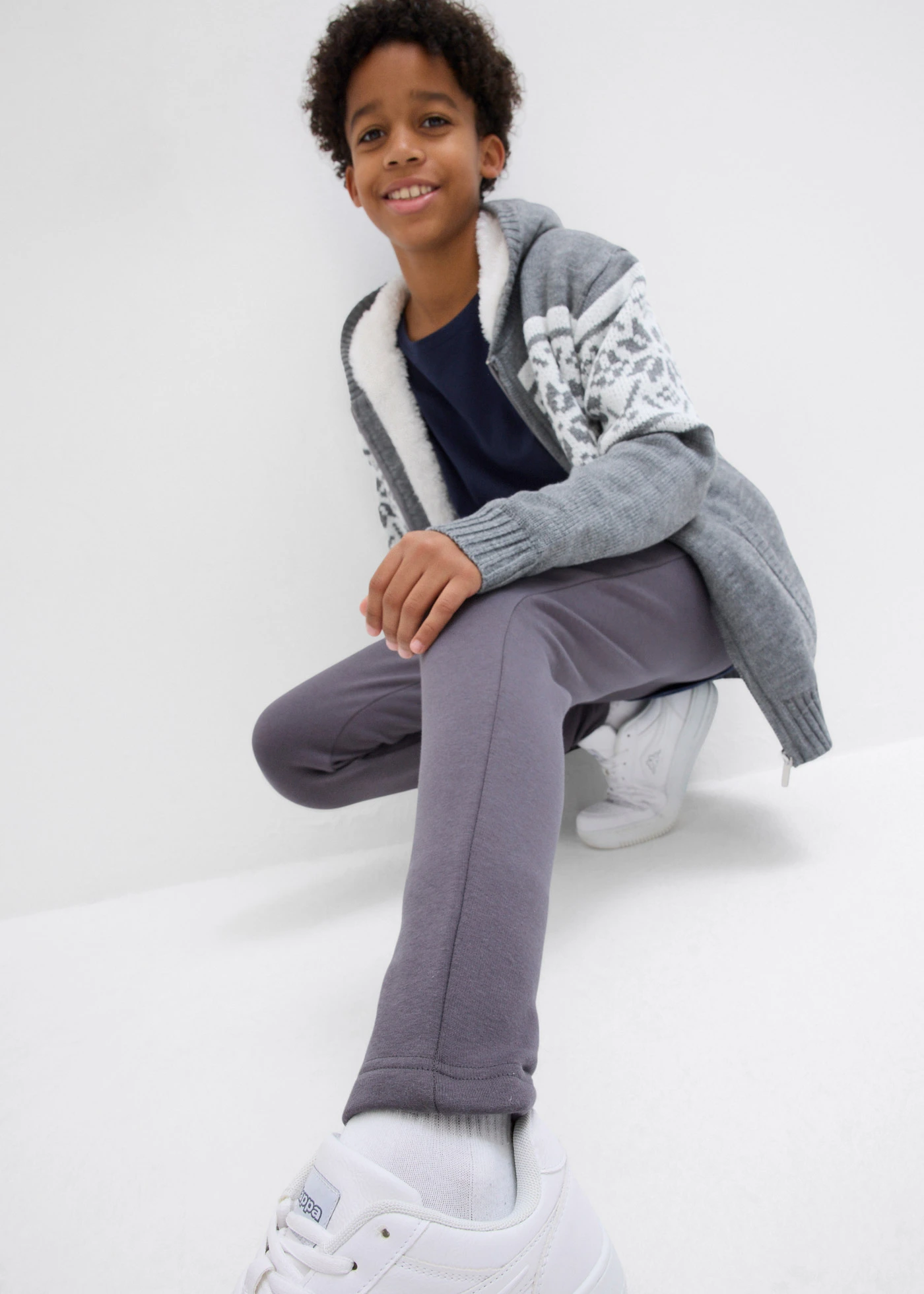 Outdoor thermo legging met warme fleece voering (set van 2) • zwart-leisteengrijs • bonprix online shop