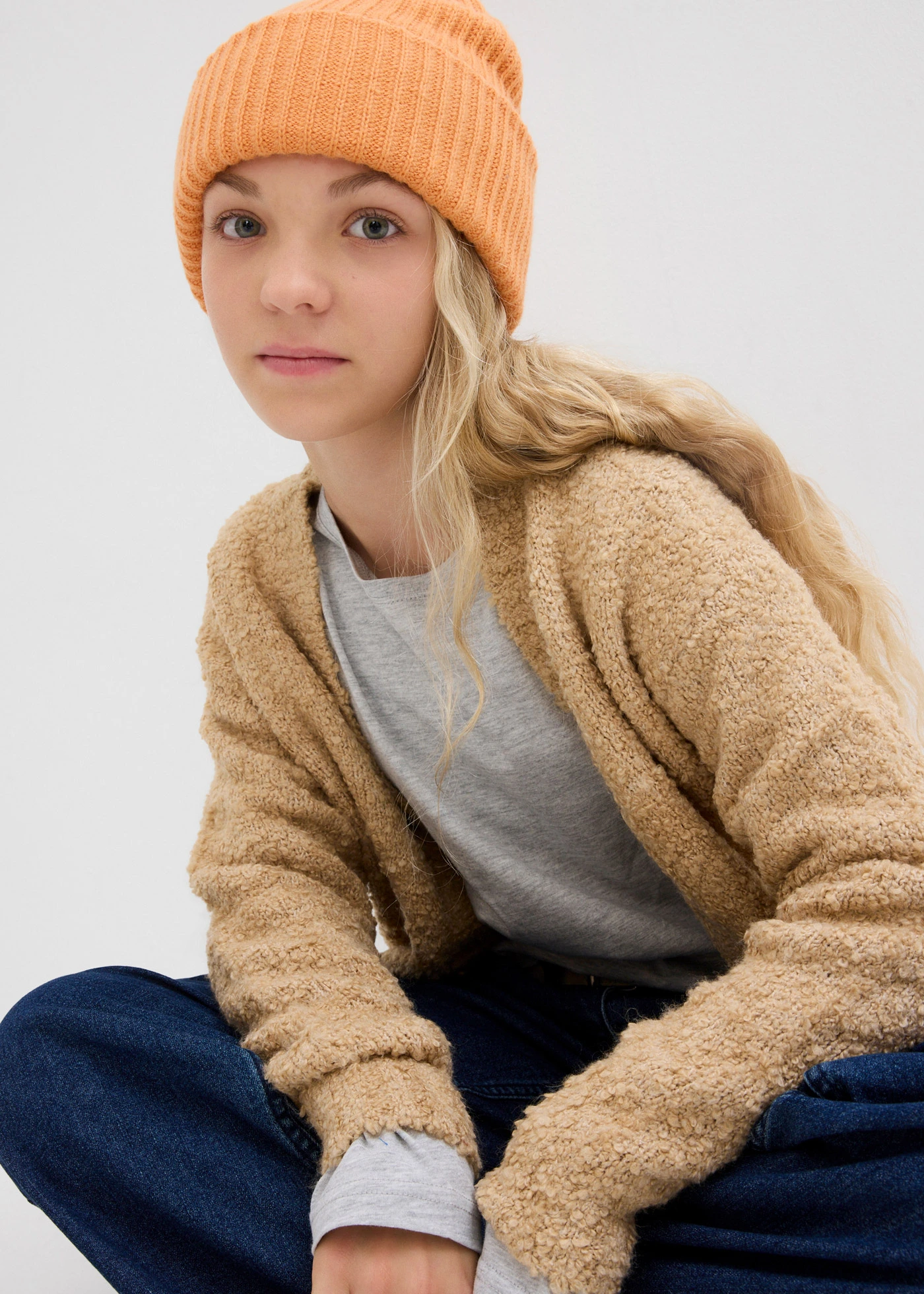 Bluzka z długim rękawem z bawełną organiczną ( 3 szt.) • czarny+biały+jasnoszary melanż • sklep bonprix