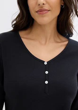 T-shirt manches longues • noir • Boutique bonprix