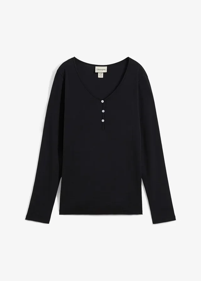 T-shirt manches longues • noir • Boutique bonprix