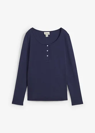 Shirt z okrągłym dekoltem, z czystej bawełny organicznej