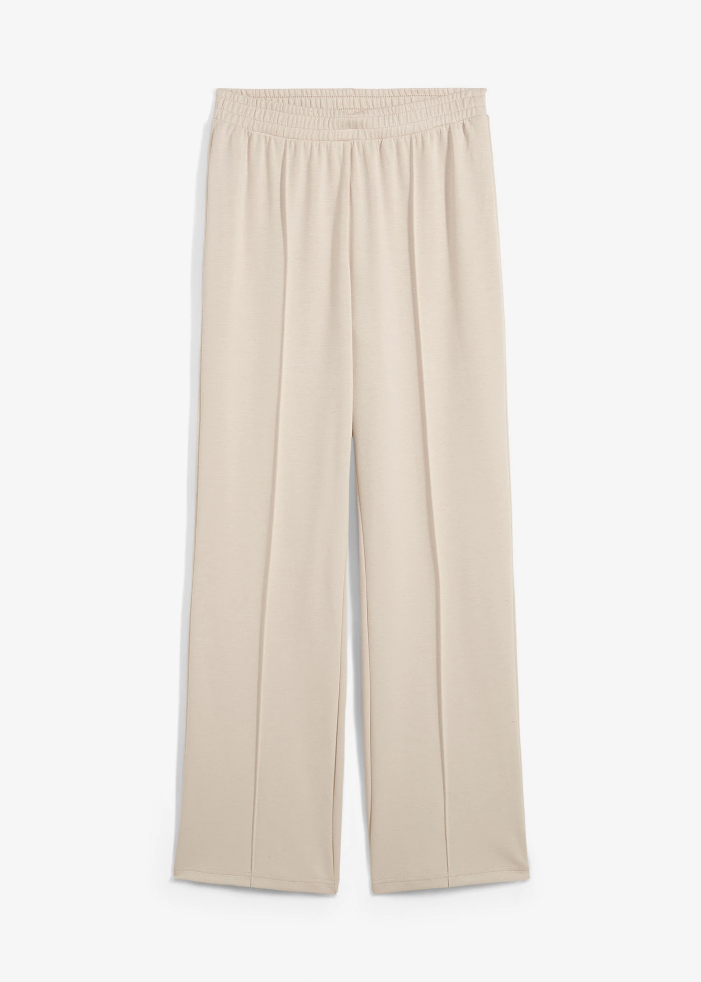 Pantaloni casual scuba din amestec moale de viscoză • gri-piatră • magazin bonprix