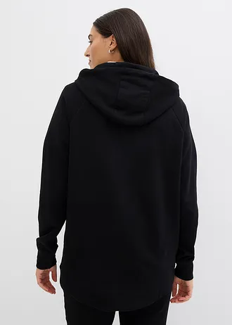 Hoodie met capuchon, Kleur: zwart