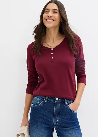 T-shirt manches longues • rouge érable • Boutique bonprix