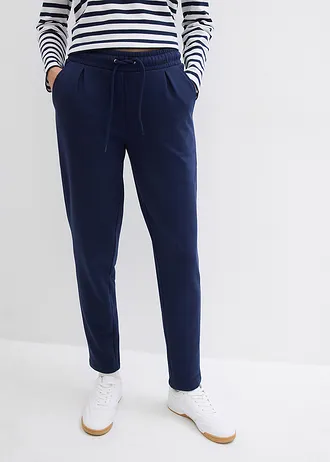 Joggingbroek, cropped, Kleur: donkerblauw