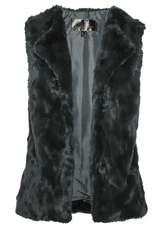 Vestă din imitație de blăniță