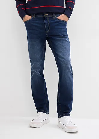 Strečové džíny Regular Fit, Straight • tmavě modrý denim • bonprix obchod