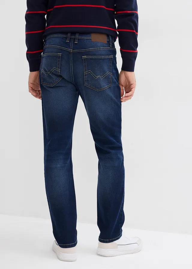 Džíny Regular Fit, Straight, barva: tmavě modrý denim