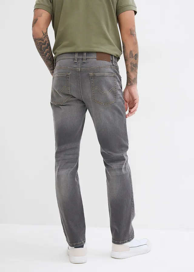 Džíny Regular Fit, Straight, barva: šedý denim