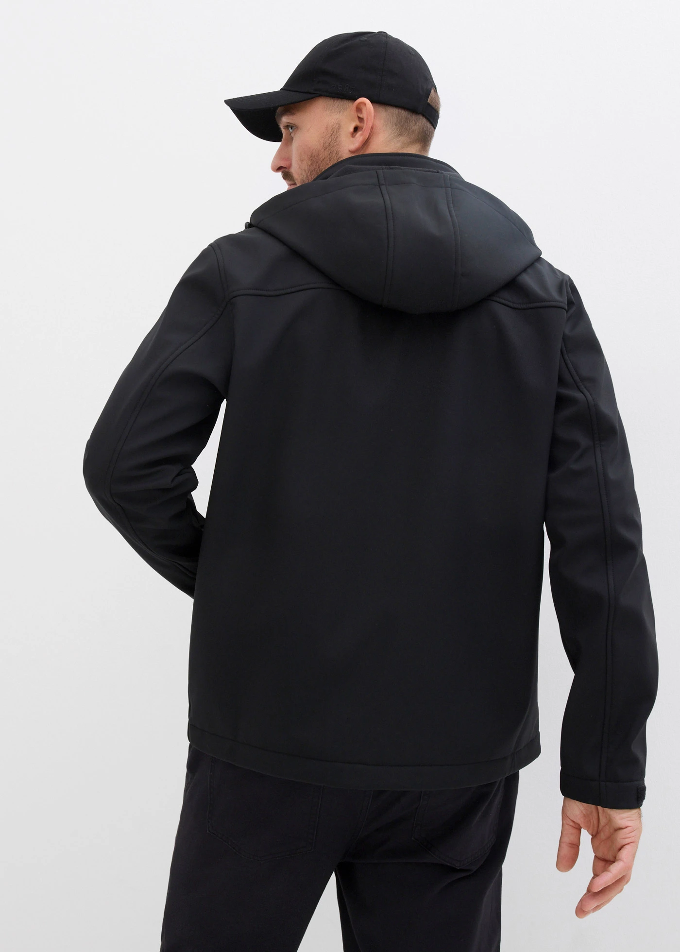 Pánská bunda 2 v 1 se vsadkou na miminko • černá • bonprix obchod