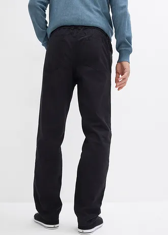 Regular Fit belebújós nadrág, Straight (2 db-os csomag) • fekete+sötétkék • bonprix áruház