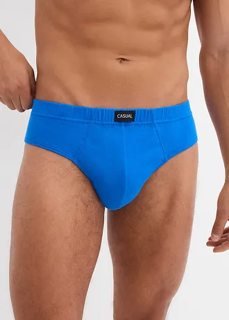 Lot de 5 slips Maxi coton • noir+sureau+bleu horizon+bleu marine • Boutique bonprix