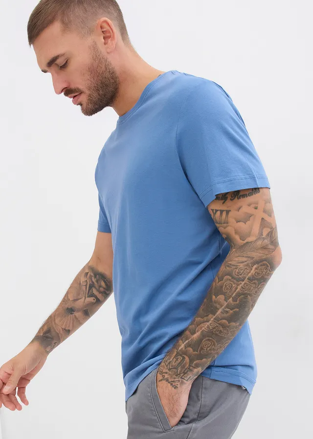 T-shirt (set van 3) • jeansblauw+donkerblauw+parelblauw • product-page.page-title-suffix
