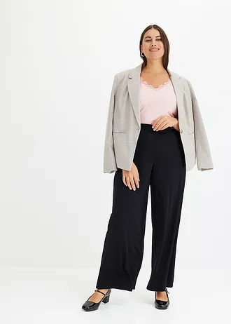 Glenčekový blejzr, barva: světle šedá-světle růžová kostkované