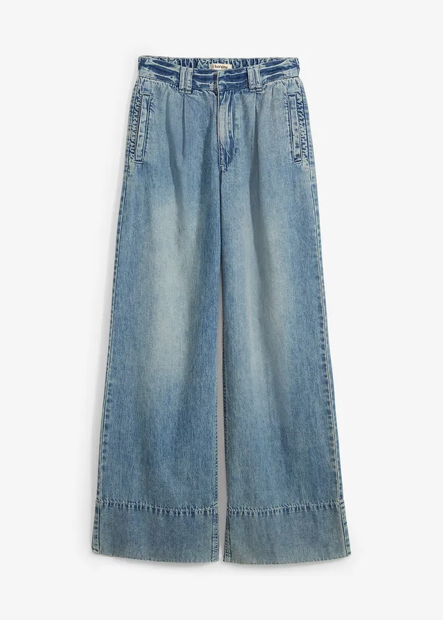Jean large taille haute