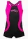 Maillot 1 pièce, Couleur: noir/rose vif