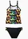 Meisjes tankini (2-dlg. set), Kleur: zwart gedessineerd