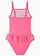 Meisjes badpak met gerecycled polyamide, Kleur: neonpink