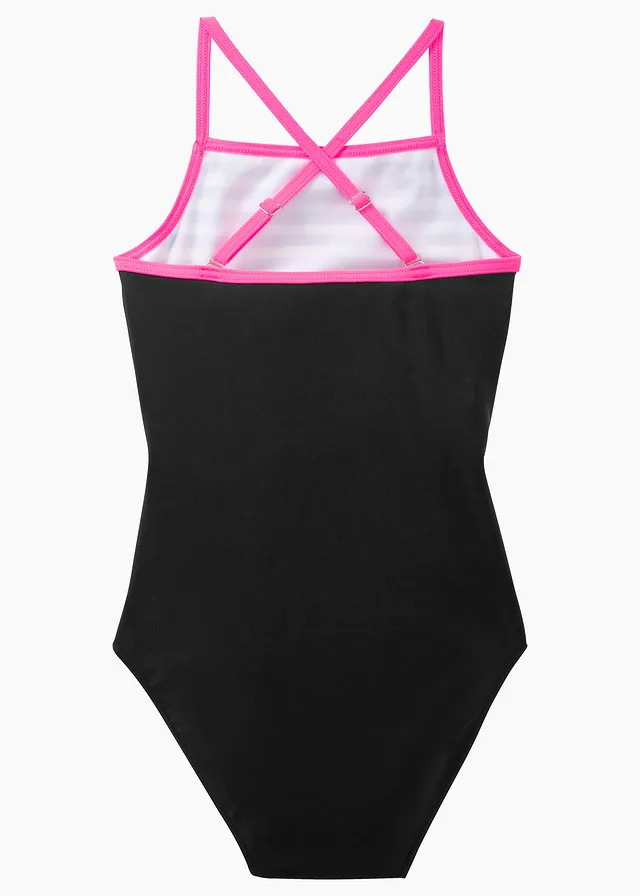 Badpak, Kleur: zwart-wit-neonpink