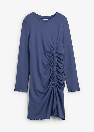 Shirtjurk met plooitjes • indigo • bonprix online shop