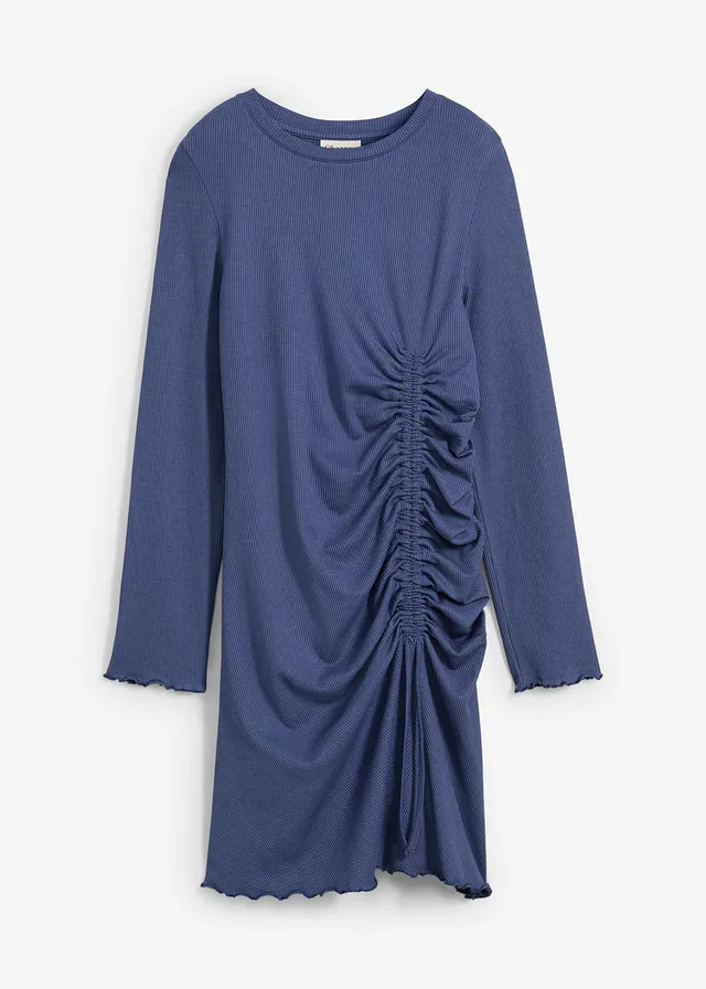 Shirtjurk met plooitjes • indigo • bonprix online shop