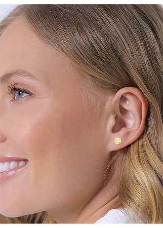 Elli oorstekers van 925 sterling zilver (1 paar), verguld • verguld • bonprix online shop