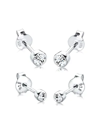 Set de cercei Elli din argintiu sterling 925 (2perechi)