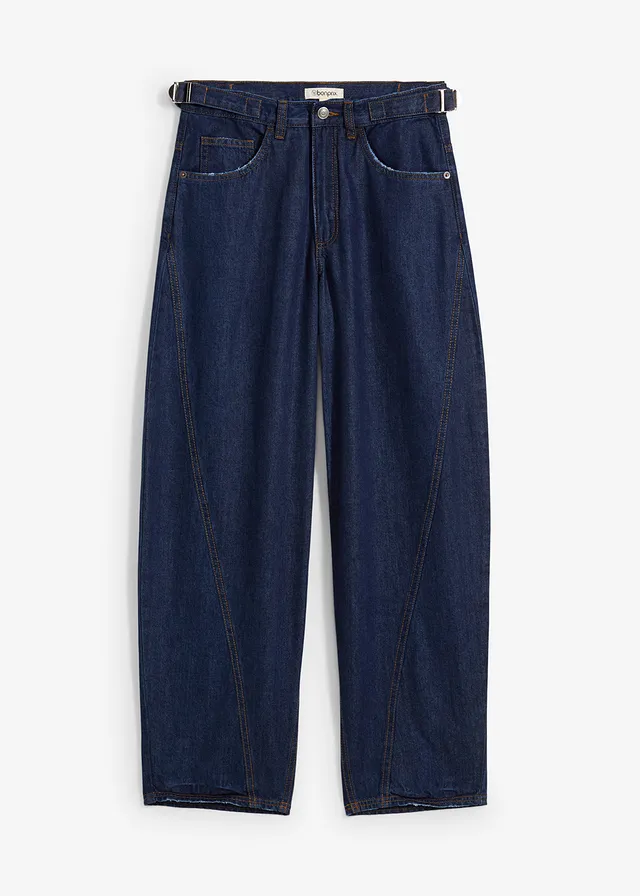 Balloon jeans, mid waist