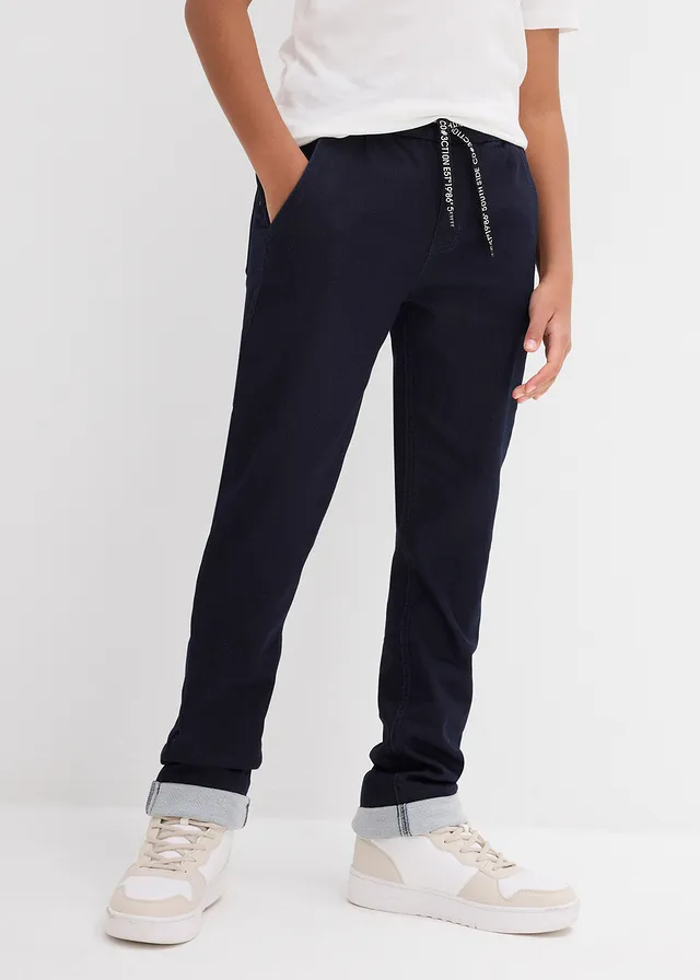 Regular fit sweat instapjeans, straight, Kleur: nachtblauw denim