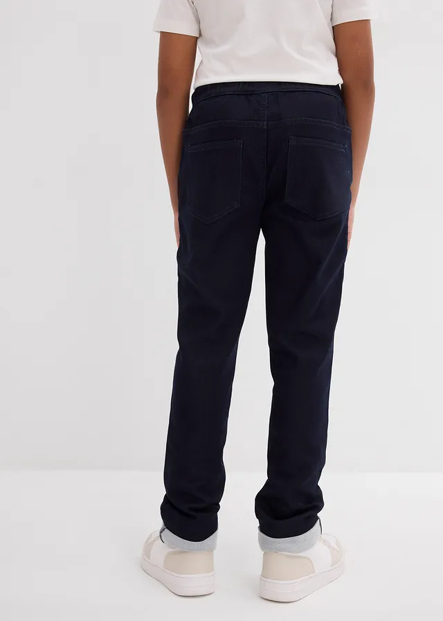 Regular fit sweat instapjeans, straight, Kleur: nachtblauw denim