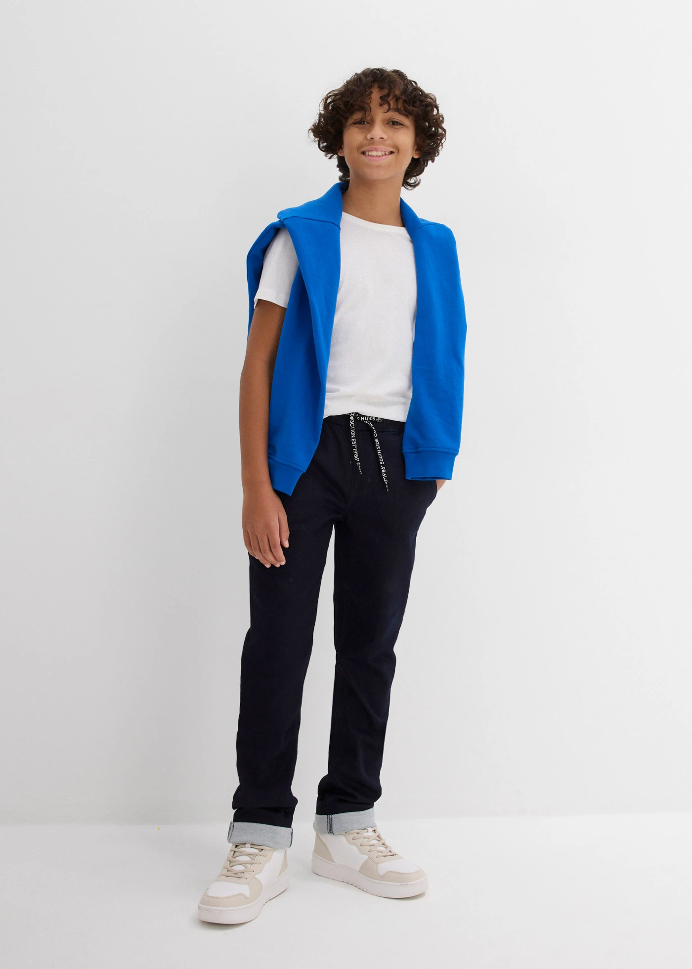 Regular fit sweat instapjeans, straight • nachtblauw denim • bonprix online shop