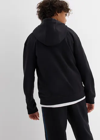 Hoodie van een zachte katoenmix • zwart • bonprix online shop