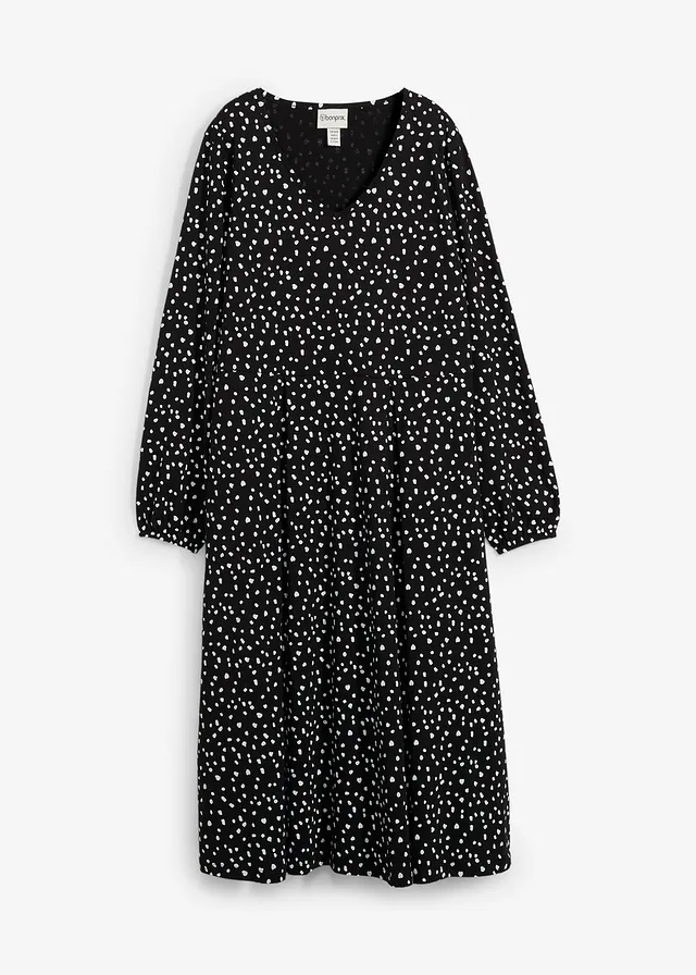 Rochie midi din jerse de bumbac