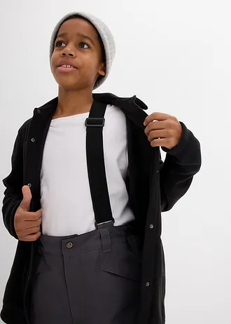 Pantalon de ski imperméable à bretelles et doublure chaude • gris ardoise • Boutique bonprix