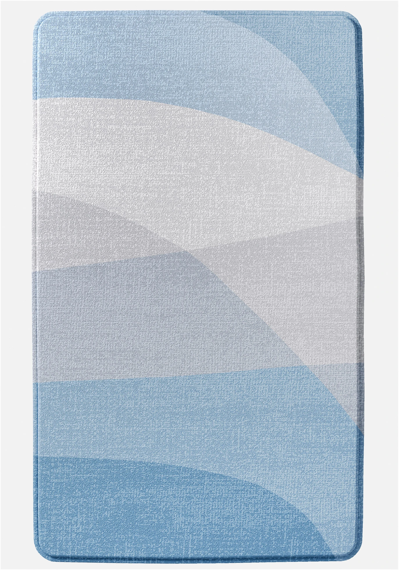 Koupelnová předložka z paměťové pěny • modrá s potiskem • bonprix obchod