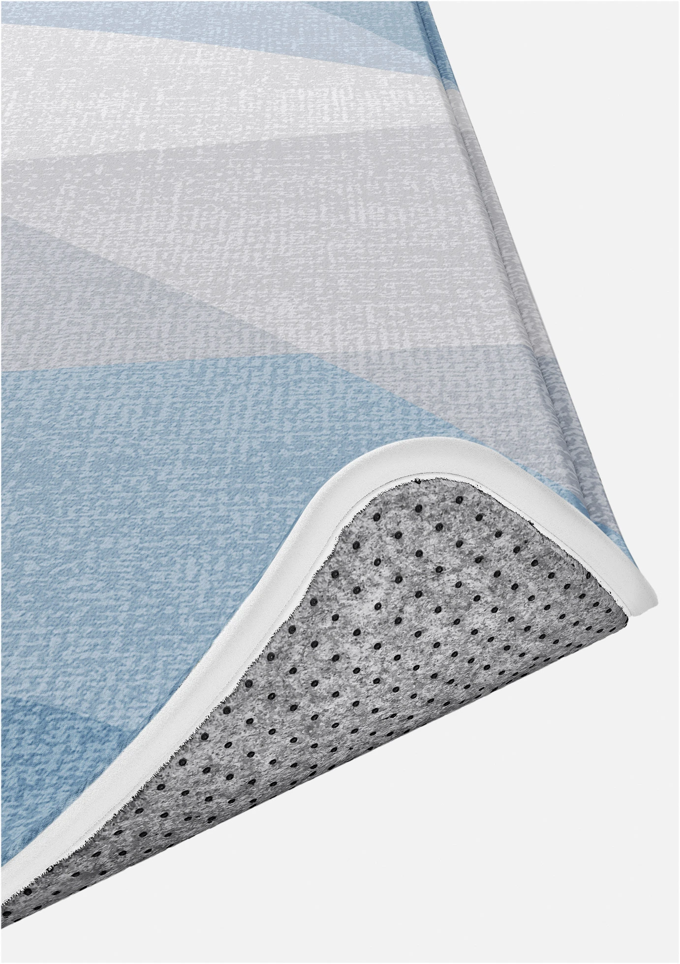 Koupelnová předložka z paměťové pěny • modrá s potiskem • bonprix obchod