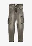 gris clair denim-marron