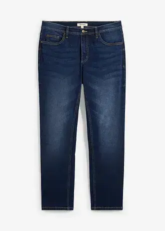 Strečové džíny Regular Fit, Straight • tmavě modrý denim • bonprix obchod