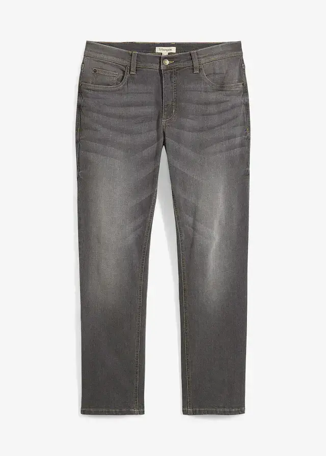 Džíny Regular Fit, Straight, barva: šedý denim