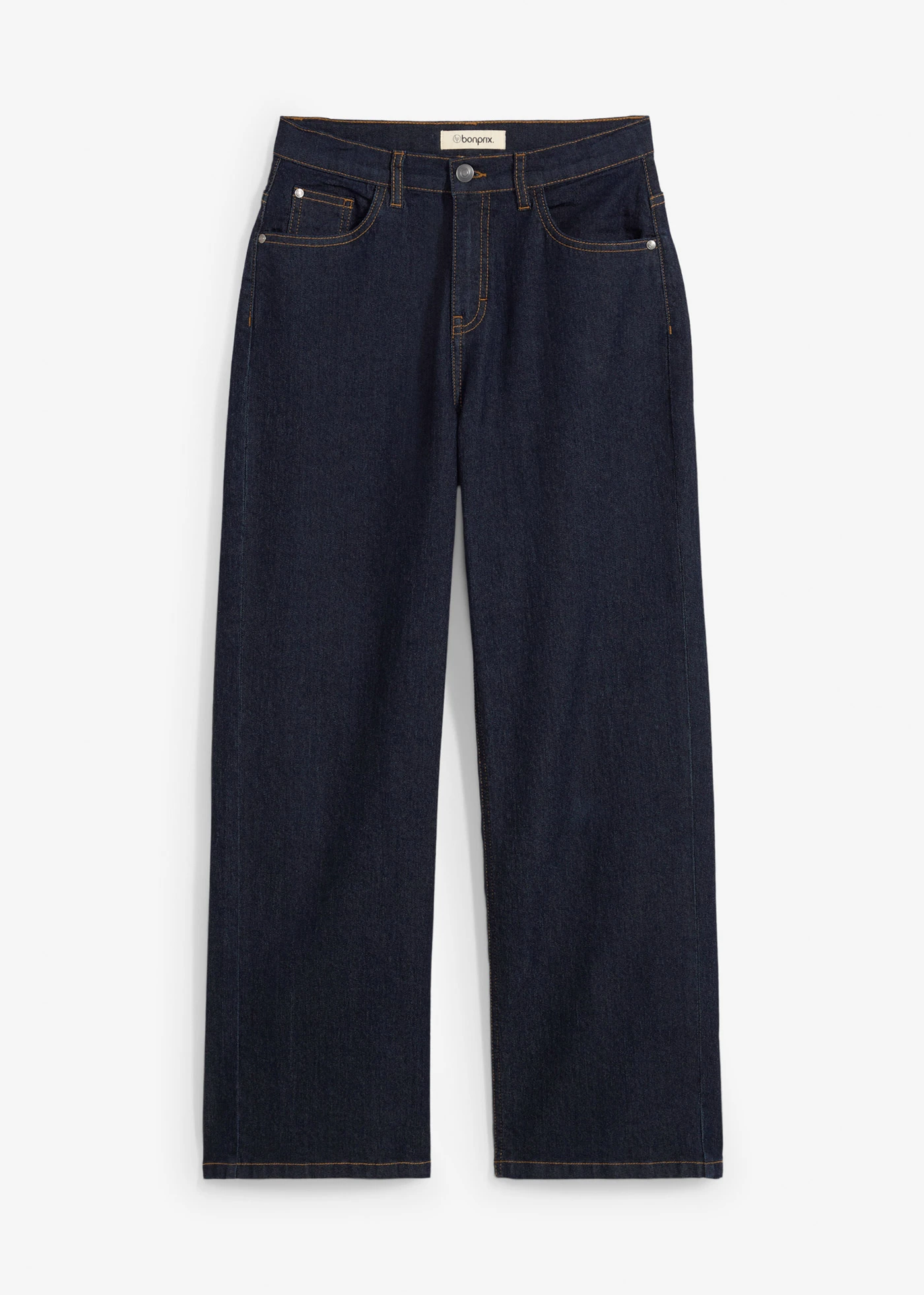 Džíny, Mid Waist, Wide Leg • nočně modrý denim • bonprix obchod
