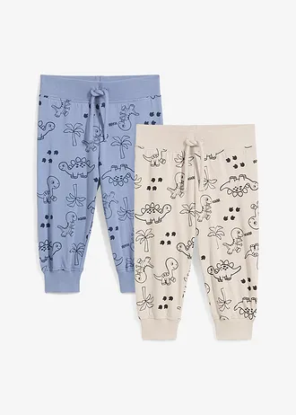 Lot de 2 pantalons bébé en coton