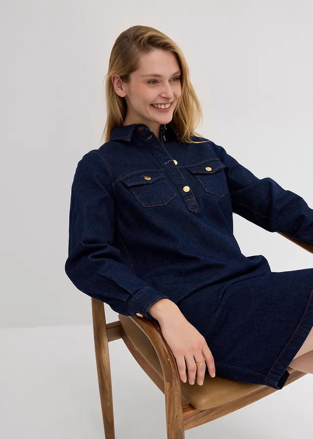 Robe en jean • bleu foncé denim brut • product-page.page-title-suffix