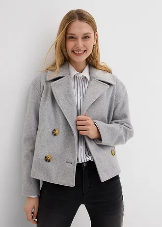 Cămașă oversize din bumbac 100% • alb-bleumarin cu dungi • magazin bonprix