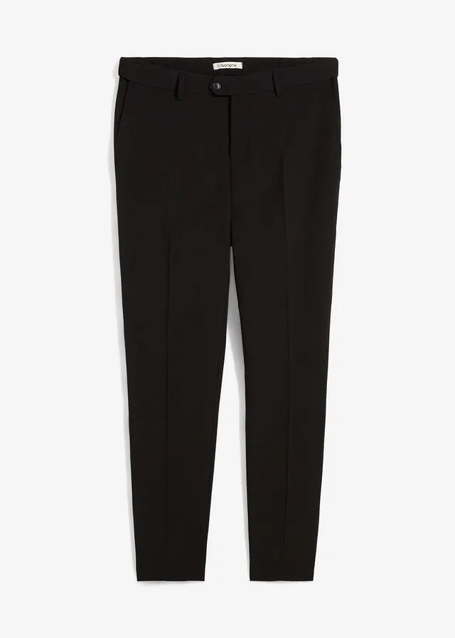 Mix & match pantalon, slim fit, Kleur: zwart