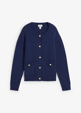 Pletený kabátek s kapsami