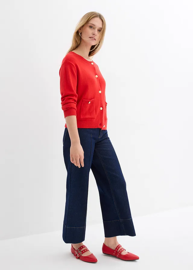 Gilet en fine maille • fraise • product-page.page-title-suffix