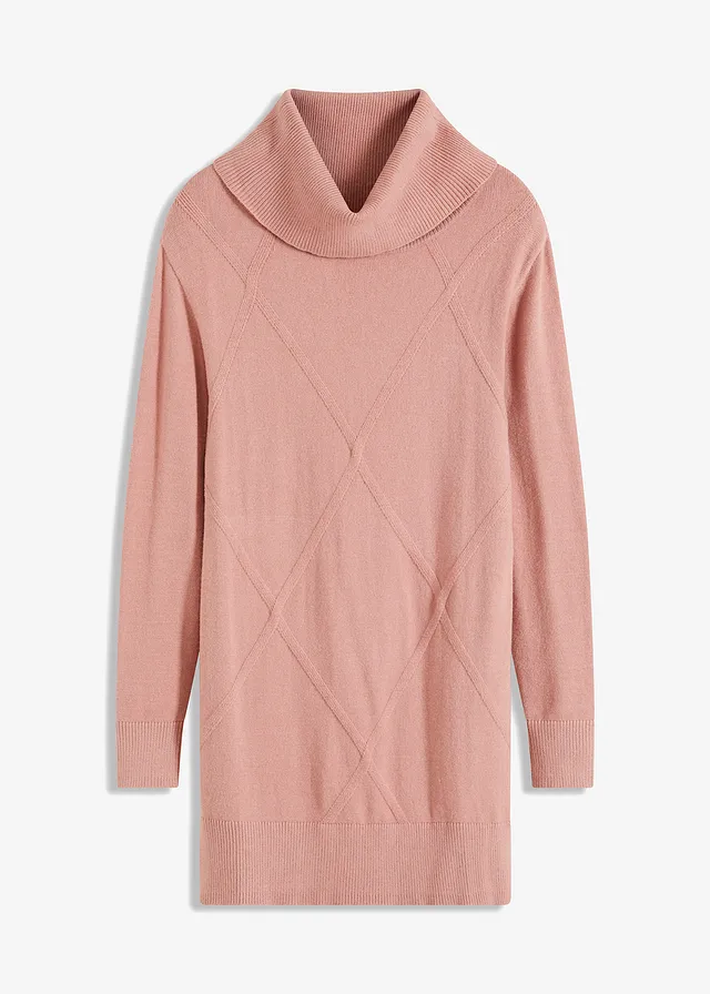 Dlouhý svetr • růžová vintage • bonprix obchod